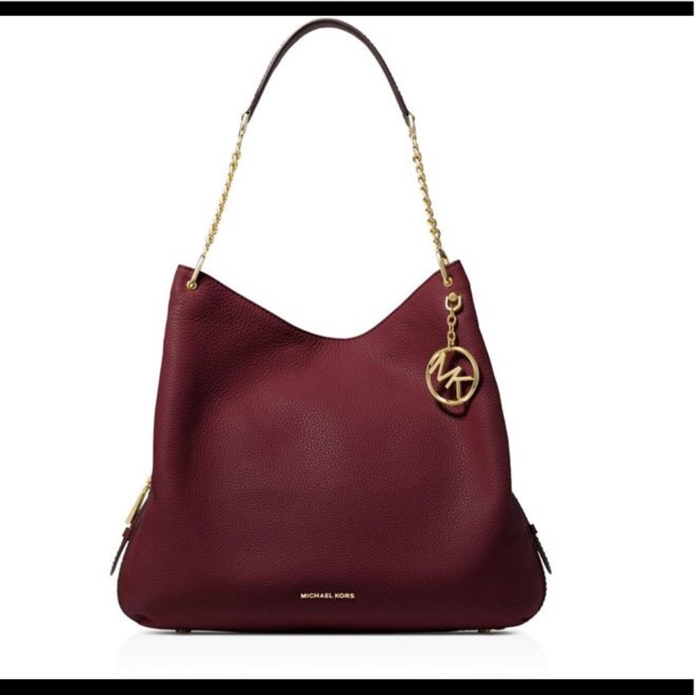 Michael Kors Lillie Oxblood LG SHLDR TOTE LEATHER